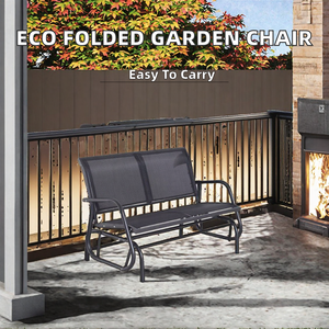 Muebles de Exterior Portátiles Modernos, Sillas Adirondack Plegables de Metal Ecológico para Patio y Jardín - Product Image 2