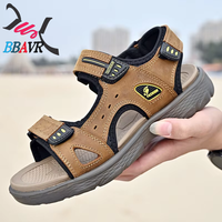 Sandalias Juveniles para Hombre, Talla Grande, Cuero Suave, Suela Blanda, Resistentes al Desgaste, Antideslizantes