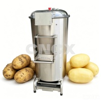 Machine à peler et nettoyer les légumes racines, éplucheuse de pommes de terre motorisée, pas besoin de peler à la main, économise 50 % des coûts de main-d'œuvre