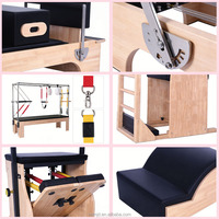 Ensemble de Pilates Cadillac en bois d'érable MJD CC22 5 pièces, accessoires pour Reformer et Wunda Chair, réglables, durables, garantie de 2 ans