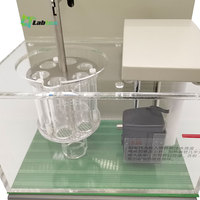 Probador de desintegración de tabletas Labtex, píldora de laboratorio, aparato inteligente, Analizador de drogas, máquina automática Pharma 30 ~ 32rpm, 1-4 tazas, 1000ml