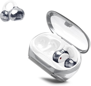 Auriculares Inalámbricos de Oreja Abierta con Clip, Audífonos Bluetooth Delgados HiFi Estéreo con Control Táctil, Micrófono ENC y Resistencia al Agua - Product Image 1