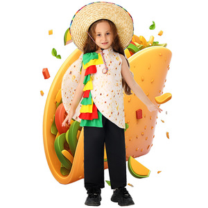 Disfraz de Burrito Mexicano para Niñas, Disfraz de Carnaval, Halloween, Actuación, Cosplay Infantil, Primavera 2025 - Product Image 1