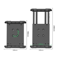 Soporte Industrial Resistente VINmounts para iPad/Samsung/Galaxy Tab/Google Nexus/Lector Electrónico/CrossCall Core T4 VIN-PBJ-05