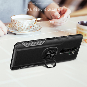 DIOUSI a prueba de golpes a prueba de la PC del TPU de <span class=keywords><strong>fibra</strong></span> de carbono anillo teléfono caso para RedMi Nota 9 8 Pro - Product Image 3