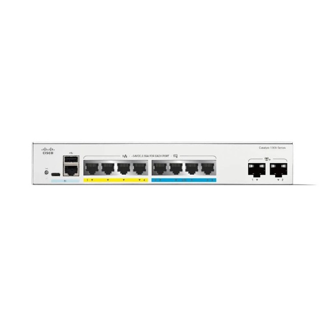 Catalyst C1300-8FP-2G 8-Port PoE+ Switch with Combo Uplinks