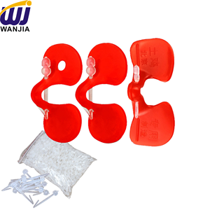 แว่นตาป้องกันไก่ต่อย WANJIA แบบใช้ซ้ำได้ ทำจากพลาสติก สีแดง ป้องกันไก่ต่อย ป้องกันนกกระทาต่อย - Product Image 2