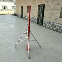 Puntal de Encofrado de Acero Q235 Pintado de Amarillo para Construcción, Soporte de Losa Ajustable en Altura