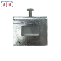 Support de poutre en acier au carbone Unistrut galvanisé à chaud, type fenêtre avec boulon