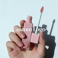 Gloss à lèvres rose dégradé en marque blanche, rouge à lèvres liquide mat/brillant personnalisé avec logo, teinte à lèvres OEM sans cruauté animale, vente en gros