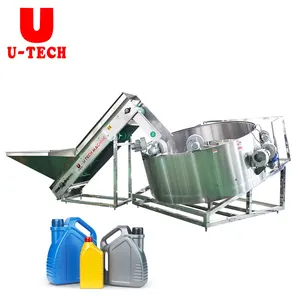 Hoàn toàn tự động nhựa PET HDPE chai unscramble Máy jerrycan chất tẩy rửa chai ăn unscrambler