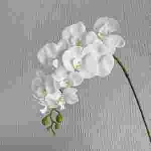 Chất Lượng Cao Bất Cảm Ứng Hoa Cưới Cao Su 9 Đầu Hoa Lan Lan Phalaenopsis Cho Đám Cưới Tổ Chức Sự Kiện Trang Trí - Product Image 1