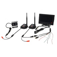 Émetteur-récepteur vidéo sans fil étanche IP69K 300M 2,4 GHz pour caméra de recul et moniteur 1CH 7 pouces – Système embarqué