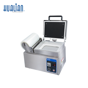 HVT-240TS Hualian alimentaire <span class=keywords><strong>carte</strong></span> plateau à emporter sous vide peau emballage scellant Machine <span class=keywords><strong>pour</strong></span> viande fraîche fruits de mer - Product Image 2