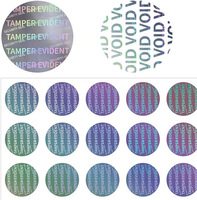 Autocollant hologramme coloré 3d Etiquettes adhésives imprimées