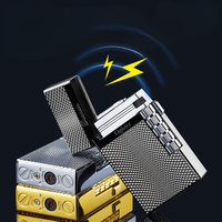 Briquet à double flamme DEBANG, briquet torche directe, briquet à flamme ouverte, briquet à cigare, briquet à cigarettes, alliage de zinc, 2 allumages, haute qualité