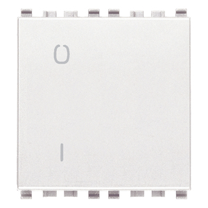 Interruttore a Muro Bianco 2P 16AX 2M con Indicatore On/Off per Uso Interno - Product Image 1