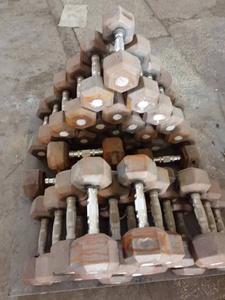 ONESTARSPORTS Usine Moins cher Prix moins cher Vente à chaud Haute qualité pour haltère hexagonale <span class=keywords><strong>en</strong></span> caoutchouc KG ou <span class=keywords><strong>LB</strong></span> sont OK - Product Image 2