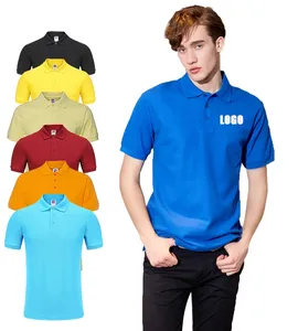 사용자 정의 로고 폴로 셔츠 남자의 220G 맞는 100% 면 폴로 셔츠 사용자 정의 자신의 디자인 셔츠 남자의 빈 티셔츠