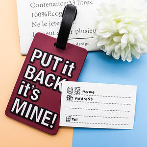 Étiquette de bagage de voyage de luxe personnalisable et réglable en cuir PU multicolore, étiquette de bagage pour carte d'embarquement, cadeau tendance pour valise - Product Image 2