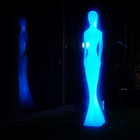 Leuchtende Bodenleuchten Dekorative Szenenbeleuchtung Gangweg-Bodenlampe Schönheits-Display Gartenskulptur Stehende Laternenpfosten