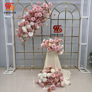 LISSE haute qualité mariage fleur décoration arc support bébé fête rose fleurs arc toile de fond pour les événements - Product Image 4