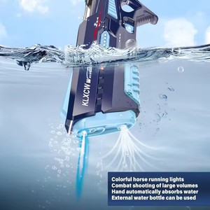 Pistola ad Acqua Elettrica Automatica Potente per l'Estate, Gittata 32FT, con Luci a LED a Forma di Cavallo, Giocattolo Durevole in Plastica ABS per Bambini - Product Image 4