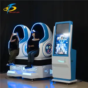 热卖2玩家蛋形VR模拟器9D VR游戏机蛋椅虚拟现实影院
