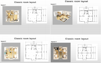 Maison conteneur préfabriquée extensible à double aile avec mur-rideau en verre, 2-3 chambres, mini-villa pliable, design moderne et respirant, complète