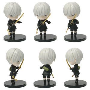 Figurine de <span class=keywords><strong>manga</strong></span> en PVC, lot de 6 pièces, 9.5cm, boîte à œufs, jouets de prix - Product Image 5