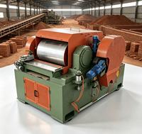 Concasseur d'argile super fin avec rouleaux en carbure de tungstène pour la production de blocs Porotherm, machines de fabrication de briques en argile rouge