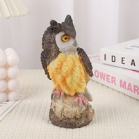 Figurines d'hiboux en résine écologiques, créatives, pour la décoration de bureau et d'entrée, vente en gros