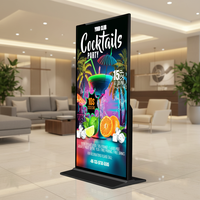 Écrans publicitaires commerciaux de 75 pouces, signalisation numérique, totems numériques ultra-minces, grand écran tactile pour utilisation dans les ascenseurs