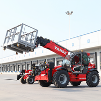 18m Geländegängiger Teleskoplader 4x4 Radantrieb Teleskoparm-Handler 4000KG Tragfähigkeit Cummins-Motor Hochwertige Konstruktion