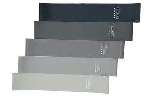 织物臀部阻力带定制标志瑜伽带套装腿部贪吃战利品织物阻力健身房锻炼<span class=keywords><strong>3</strong></span>级带套装 - Product Image 3