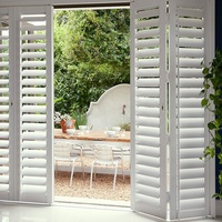 Meilleur prix pour des volets en bois blancs horizontaux sur mesure en provenance de Chine, volets pour fenêtres