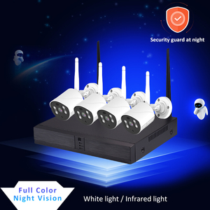 Ikevision ICSEE Set Kamera CCTV nirkabel, sistem <span class=keywords><strong>Alarm</strong></span> deteksi gerakan manusia H.265, Set peluru keamanan NVR 4CH 8CH 2MP - Product Image 6