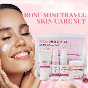OEM ODM 맞춤형 페이셜 케어 키트, 수분 공급, 보습, 재생, 휴대하기 쉬운 미니 여행용 장미 페이스 스킨케어 세트 - Product Image 5