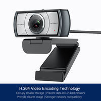 Autofocus 1080P USB Webcam Reducción de ruido Micrófono omnidireccional Vista amplia para videollamadas para PC Laptop Desktop CMOS