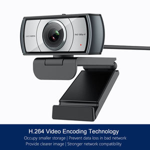 Tự động lấy nét 1080P USB Webcam giảm tiếng ồn đa hướng Microphone xem rộng cho các cuộc gọi video cho PC máy tính xách tay Máy tính để bàn CMOS - Product Image 5