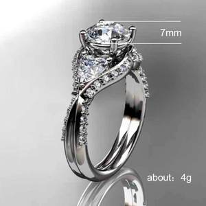 Anello con Gemma a Forma di Cuore per Donne, Elegante Gioiello da Dito per l'Ufficio e la Moda - Product Image 5