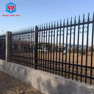 Clôture décorative en fer forgé de haute qualité, <span class=keywords><strong>prix</strong></span> imbattable, fabrication chinoise SRX, clôture en acier galvanisé en fer forgé - Product Image 5