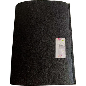 Feuilles filtrantes en coton à fibres de carbone activé, noires, découpées sur mesure pour les filtres d'extraction des hottes de cuisine - Product Image 1