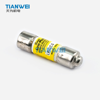 Fusible à temporisation à double élément à faible crête EATON LP-CC-5, classe CC, 5A 600VAC/150VDC, indice d'intermètement en cas de court-circuit