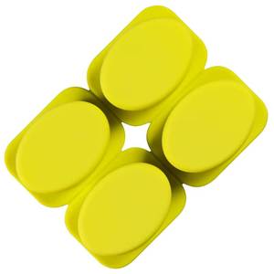 Moule à savon ovale 4 cavités en silicone antiadhésif platine LFGB sans BPA de l'usine MUYULINS - Product Image 5