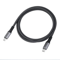 Cable de Datos USB4.0 de Aleación de Zinc de 240 W con Carga Tipo C, 40 Gbps de Alta Velocidad y Video 8K para Computadoras y Teléfonos Inteligentes
