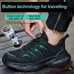 <span class=keywords><strong>Scarpe</strong></span> <span class=keywords><strong>Antinfortunistiche</strong></span> alla Moda con Punta in Acciaio e Bottone Rotante per Uomo e <span class=keywords><strong>Donna</strong></span>, <span class=keywords><strong>Comode</strong></span> <span class=keywords><strong>Scarpe</strong></span> da Lavoro Trasparenti per Uso Industriale - Product Image 3