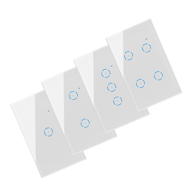 IGOTO Australian Standards 2 Gang Tuya Zigbee Smart Wifi Light Switch Touch Glass Wall Wireless WiFi Electrical Switch
