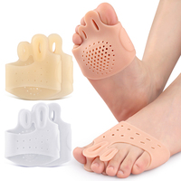 Correcteur d'hallux valgus réglable en silicone avec inserts, séparateurs d'orteils pour soulager les orteils superposés et aligner l'hallux valgus