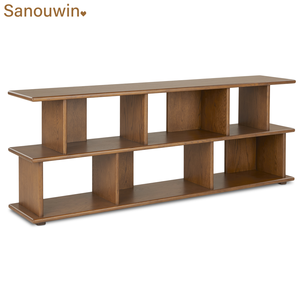Estantería de madera maciza para interiores de diseño largo y espacioso, muebles de sala de estar para dormitorio, apartamento, comedor, habitación de niños - Product Image 2